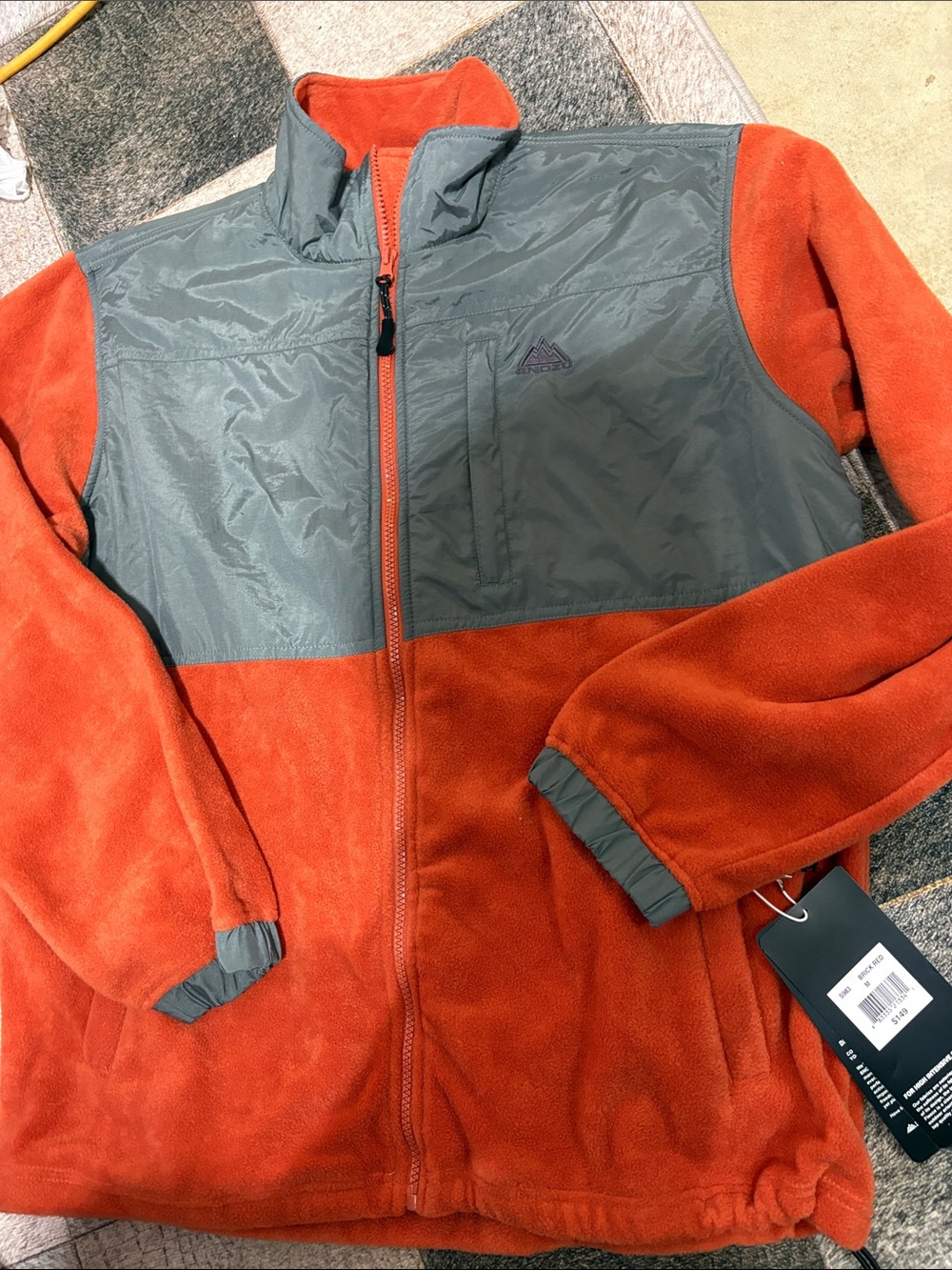 New snozu zip fleece jacket men’s